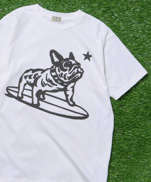 The Endless Summer（エンドレスサマー）の「TES BRANDING IRON BUHI T-SHIRT / Tシャツ（Tシャツ/カットソー・メンズ・ターコイズブルー/ホワイト/ケリーグリーン/サーモンピンク・MEDIUM/SMALL/X-LARGE/LARGE）」の2枚目の写真