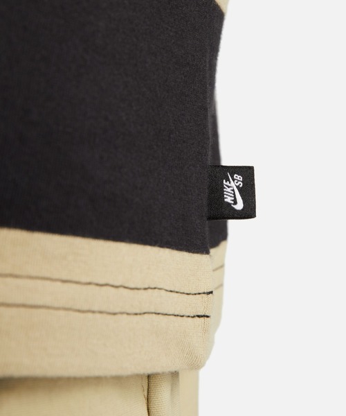 NIKE SB(ナイキエスビー)の「NIKE SB/ナイキエスビー ストライプS/S Tシャツ クルーネックTシャツ/ボーダーTシャツ/半袖Tシャツ FB8151-276/FB8151-410(Tシャツ/カットソー・メンズ・カーキ/ネイビー・M/L/XL/2XL)」の11枚目の写真