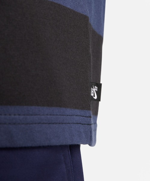 NIKE SB(ナイキエスビー)の「NIKE SB/ナイキエスビー ストライプS/S Tシャツ クルーネックTシャツ/ボーダーTシャツ/半袖Tシャツ FB8151-276/FB8151-410(Tシャツ/カットソー・メンズ・カーキ/ネイビー・M/L/XL/2XL)」の8枚目の写真