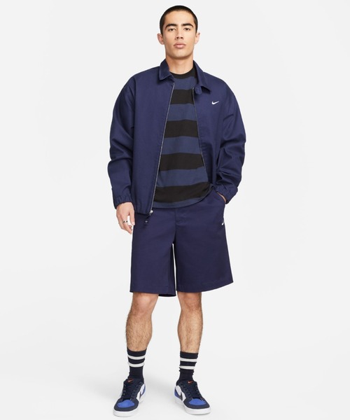 NIKE SB(ナイキエスビー)の「NIKE SB/ナイキエスビー ストライプS/S Tシャツ クルーネックTシャツ/ボーダーTシャツ/半袖Tシャツ FB8151-276/FB8151-410(Tシャツ/カットソー・メンズ・カーキ/ネイビー・M/L/XL/2XL)」の4枚目の写真