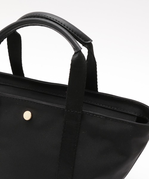 ROPE'（ロペ）の「【撥水】リサイクルコットンポリエステルウェザー ミニショルダーバッグ（トートバッグ・レディース・ブラック・FREE）」の4枚目の写真