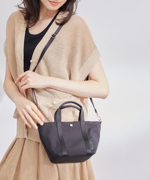 ROPE'（ロペ）の「【撥水】リサイクルコットンポリエステルウェザー ミニショルダーバッグ（トートバッグ・レディース・ブラック・FREE）」の16枚目の写真