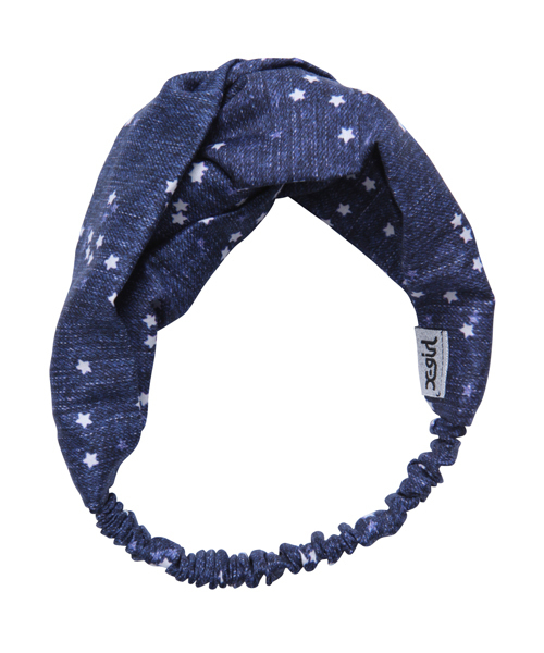 X-girl Stages（エックスガールステージス）の「HAIR BAND GALAXY（ヘアバンド・キッズ・ブラック/ネイビー・ONE SIZE）」の2枚目の写真