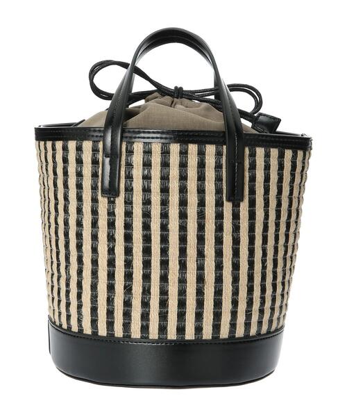 Te chichi（テチチ）の「ストライプ柄バッグ（ハンドバッグ・レディース・ホワイト/ブラック・ﾌﾘ-）」の6枚目の写真