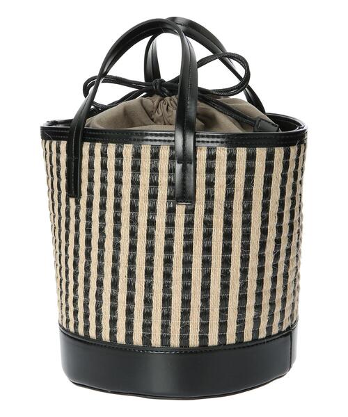 Te chichi（テチチ）の「ストライプ柄バッグ（ハンドバッグ・レディース・ホワイト/ブラック・ﾌﾘ-）」の8枚目の写真