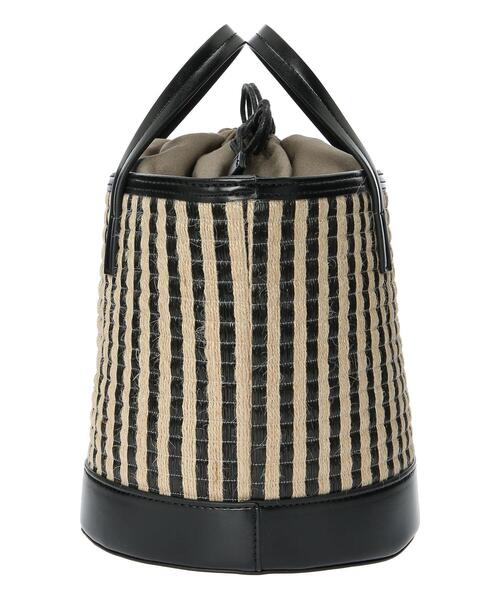 Te chichi（テチチ）の「ストライプ柄バッグ（ハンドバッグ・レディース・ホワイト/ブラック・ﾌﾘ-）」の9枚目の写真