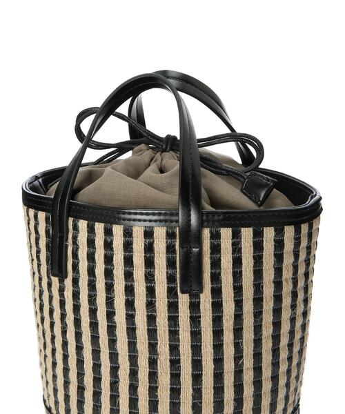 Te chichi（テチチ）の「ストライプ柄バッグ（ハンドバッグ・レディース・ホワイト/ブラック・ﾌﾘ-）」の10枚目の写真