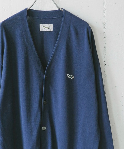 PENNEYS(ぺニーズ)の「『別注』PENNEYS×DOORS THEFOXライトニットカーディガン(カーディガン/ボレロ・メンズ・モカ/ネイビー/ライトブルー/グレー・MEDIUM/LARGE/X-LARGE)」の4枚目の写真