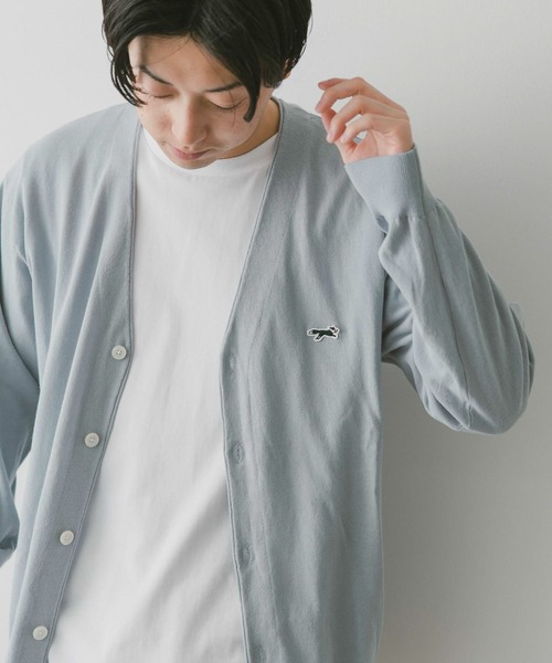 PENNEYS(ぺニーズ)の「『別注』PENNEYS×DOORS THEFOXライトニットカーディガン(カーディガン/ボレロ・メンズ・モカ/ネイビー/ライトブルー/グレー・MEDIUM/LARGE/X-LARGE)」の6枚目の写真