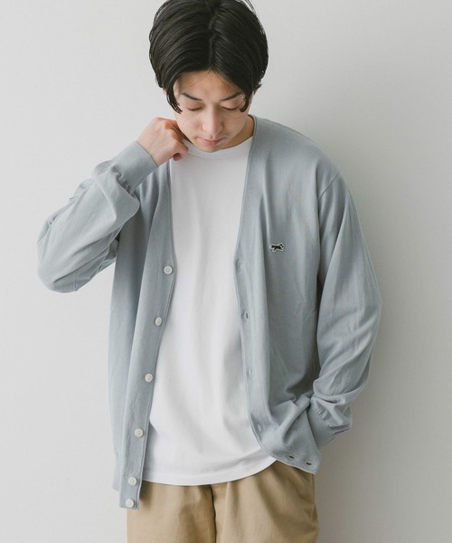 PENNEYS(ぺニーズ)の「『別注』PENNEYS×DOORS THEFOXライトニットカーディガン(カーディガン/ボレロ・メンズ・モカ/ネイビー/ライトブルー/グレー・MEDIUM/LARGE/X-LARGE)」の7枚目の写真