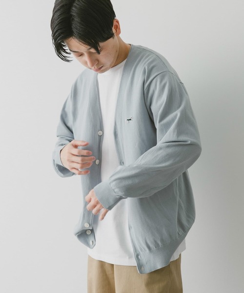 PENNEYS(ぺニーズ)の「『別注』PENNEYS×DOORS THEFOXライトニットカーディガン(カーディガン/ボレロ・メンズ・モカ/ネイビー/ライトブルー/グレー・MEDIUM/LARGE/X-LARGE)」の8枚目の写真