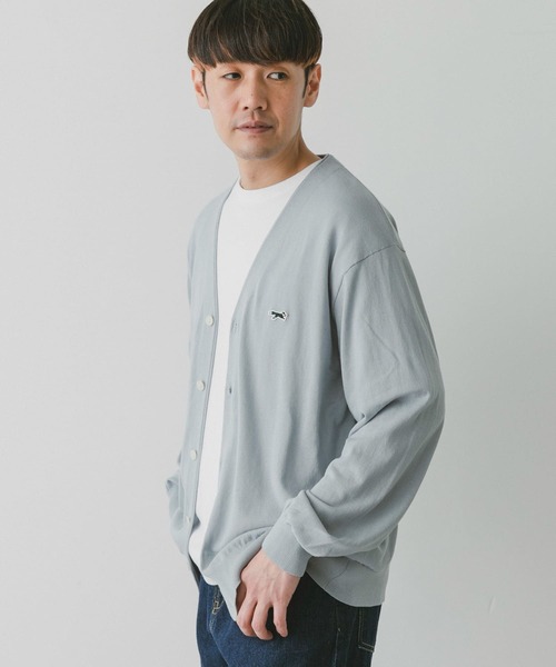 PENNEYS(ぺニーズ)の「『別注』PENNEYS×DOORS THEFOXライトニットカーディガン(カーディガン/ボレロ・メンズ・モカ/ネイビー/ライトブルー/グレー・MEDIUM/LARGE/X-LARGE)」の14枚目の写真