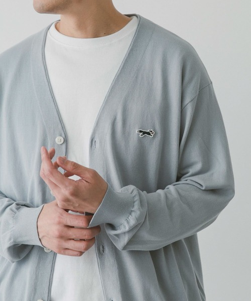 PENNEYS(ぺニーズ)の「『別注』PENNEYS×DOORS THEFOXライトニットカーディガン(カーディガン/ボレロ・メンズ・モカ/ネイビー/ライトブルー/グレー・MEDIUM/LARGE/X-LARGE)」の15枚目の写真