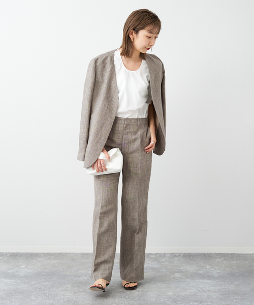 plage（プラージュ）の「CANGIOLI Collarless ジャケット（ノー