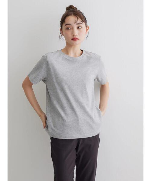 AMERICAN HOLIC（アメリカンホリック）の「Daily! クルーネック半袖カットプルオーバー2（Tシャツ/カットソー・レディース・グレー系その他・S/M/L）」の2枚目の写真