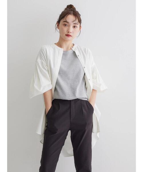 AMERICAN HOLIC（アメリカンホリック）の「Daily! クルーネック半袖カットプルオーバー2（Tシャツ/カットソー・レディース・グレー系その他・S/M/L）」の6枚目の写真