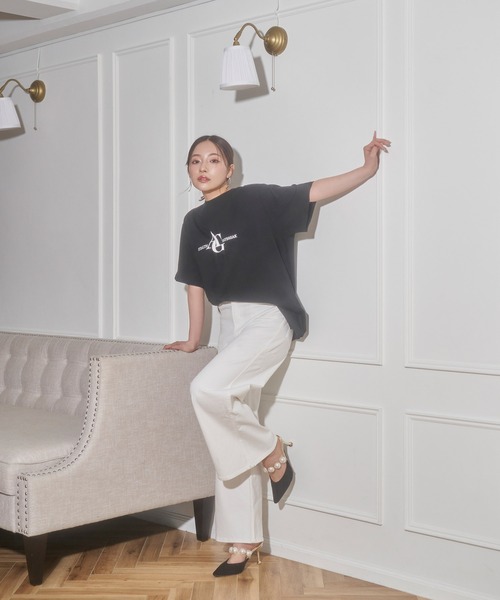 ANDGEEBEE（アンジービー）の「UNISEX プリントロゴT（Tシャツ/カットソー・レディース・ブラック/ホワイト・X-LARGE）」の4枚目の写真