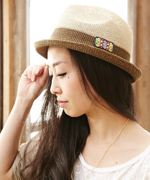 チャイハネ（チャイハネ）の「【チャイハネ】ツートーンハット（ハット・メンズ・グリーン/ブルー/ベージュ/ブラック・FREE）」の2枚目の写真