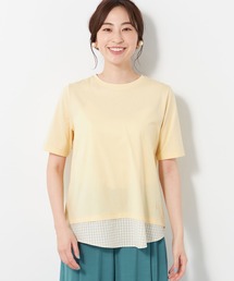 DECOY SINCE 1981（デコイシンスイチキュウハチイチ）の「【接触冷感】ギンガムチェックドッキングTシャツ（Tシャツ/カットソー）」