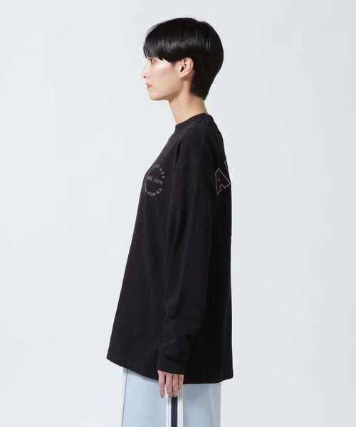 AVIREX(アヴィレックス)の「《直営店限定》L/S VARSITY LOGO T-SHIRT/ バーシティロゴTシャツ(Tシャツ/カットソー・レディース・ホワイト系2/ダークグリーン系/ブラック・F)」の10枚目の写真
