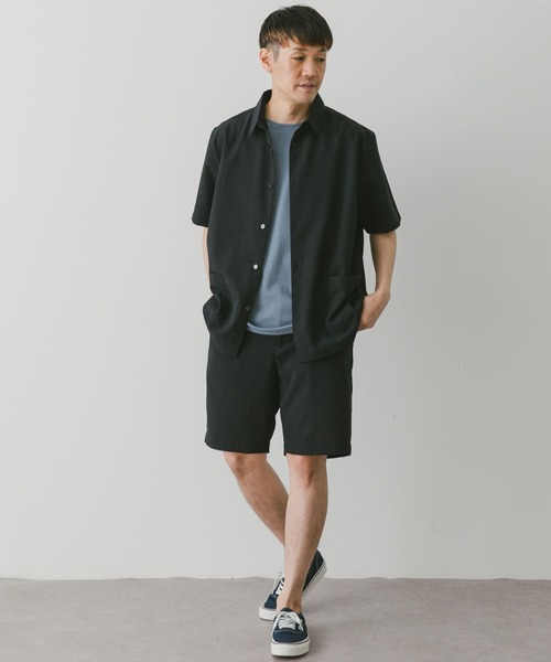 URBAN RESEARCH DOORS（アーバンリサーチドアーズ）の「『セットアップ対応』『UR TECH DRYLUXE』イージーケア レギュラーカラーシャツ（シャツ/ブラウス・メンズ・ネイビー/ベージュ/ブルー系その他・MEDIUM/LARGE）」の15枚目の写真