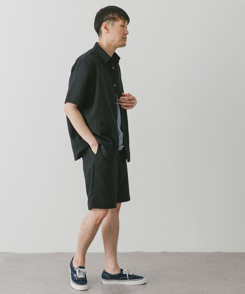 URBAN RESEARCH DOORS（アーバンリサーチドアーズ）の「『セットアップ対応』『UR TECH DRYLUXE』イージーケア レギュラーカラーシャツ（シャツ/ブラウス・メンズ・ネイビー/ベージュ/ブルー系その他・MEDIUM/LARGE）」の17枚目の写真