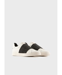 日本未入荷 モダン エンポリオアルマーニ レザースニーカー ロゴ EMPORIO ARMANI（エンポリオアルマーニ）の「【エンポリオ