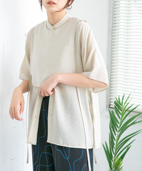 エンフォルド　ベストレイヤードシャツ KBF（ケイビーエフ）の「ベストレイヤードシャツ（シャツ/ブラウス