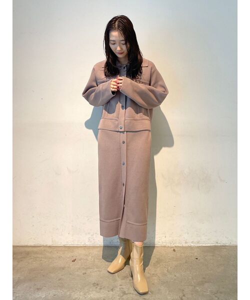 LAGUNAMOON（ラグナムーン）の「フロントボタンニットタイトスカート（スカート・レディース・モカ/ブラック・SMALL/MEDIUM）」の8枚目の写真