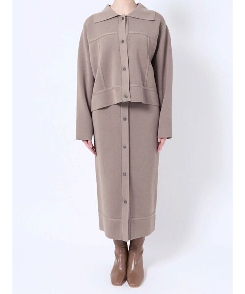 LAGUNAMOON（ラグナムーン）の「フロントボタンニットタイトスカート（スカート・レディース・モカ/ブラック・SMALL/MEDIUM）」の16枚目の写真