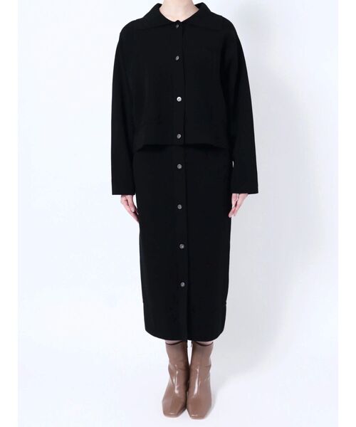 LAGUNAMOON（ラグナムーン）の「フロントボタンニットタイトスカート（スカート・レディース・モカ/ブラック・SMALL/MEDIUM）」の17枚目の写真