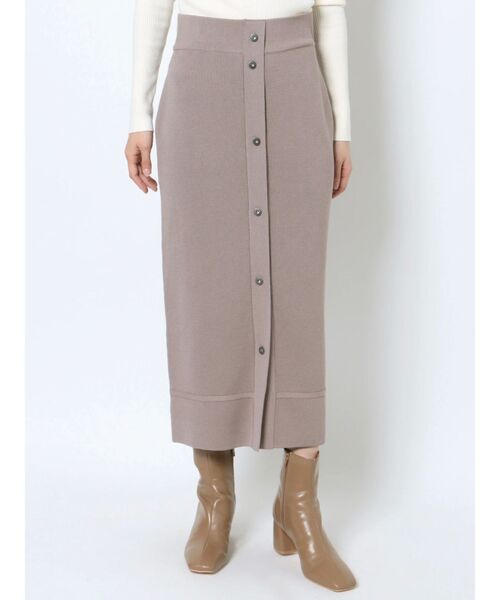 LAGUNAMOON（ラグナムーン）の「フロントボタンニットタイトスカート（スカート・レディース・モカ/ブラック・SMALL/MEDIUM）」の20枚目の写真