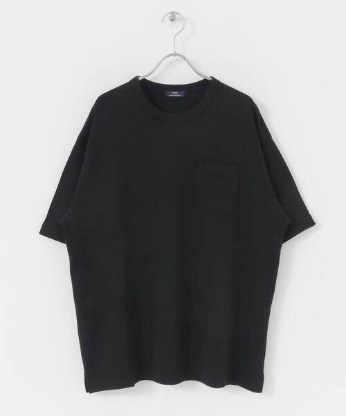 ITEMS URBANRESEARCH(アイテムズ アーバンリサーチ)の「シルケットスムース クルーネックTシャツ(Tシャツ/カットソー・メンズ・ブラック/カーキ/ホワイト/ピンク/ベージュ・MEDIUM/LARGE)」の10枚目の写真