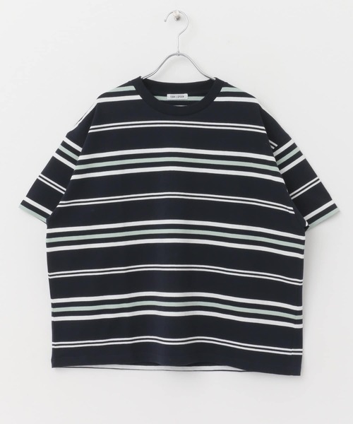 FORK&SPOON（フォークアンドスプーン）の「FORK&SPOON　ランダムボーダーTシャツ（Tシャツ/カットソー・レディース・ベージュ/ネイビー・1）」の20枚目の写真