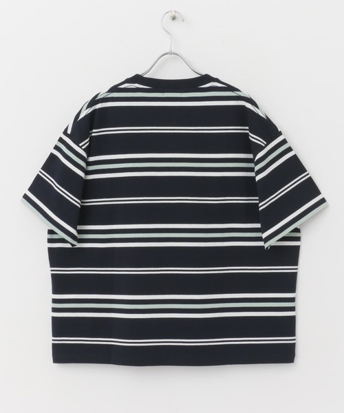 FORK&SPOON（フォークアンドスプーン）の「FORK&SPOON　ランダムボーダーTシャツ（Tシャツ/カットソー・レディース・ベージュ/ネイビー・1）」の21枚目の写真