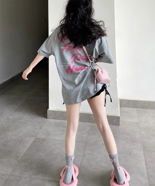 Achic（アシック）の「英文字ロゴプリント半袖Tシャツ（Tシャツ/カットソー・レディース・ブラック/グレー/ダークグレー・M）」の15枚目の写真