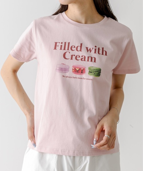 OLIVE des OLIVE(オリーブデオリーブ)の「アソートTシャツ 1031060450(Tシャツ/カットソー・レディース・ブラック/オフホワイト/ホワイト/ピンク・FREE)」の1枚目の写真