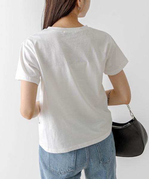 OLIVE des OLIVE(オリーブデオリーブ)の「アソートTシャツ 1031060450(Tシャツ/カットソー・レディース・ブラック/オフホワイト/ホワイト/ピンク・FREE)」の19枚目の写真