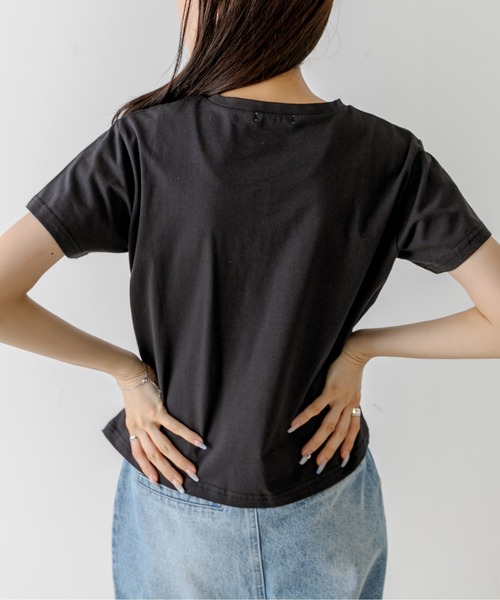 OLIVE des OLIVE(オリーブデオリーブ)の「アソートTシャツ 1031060450(Tシャツ/カットソー・レディース・ブラック/オフホワイト/ホワイト/ピンク・FREE)」の21枚目の写真