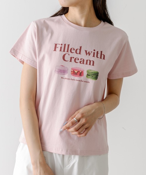 OLIVE des OLIVE(オリーブデオリーブ)の「アソートTシャツ 1031060450(Tシャツ/カットソー・レディース・ブラック/オフホワイト/ホワイト/ピンク・FREE)」の8枚目の写真