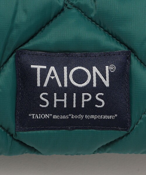 TAION(タイオン)の「SHIPS: TAION ダイヤ キルト ダウンマフラー(マフラー・メンズ・ネイビー/ライトグレー/グリーン/キャメル/ブラック・ONE SIZE)」の9枚目の写真