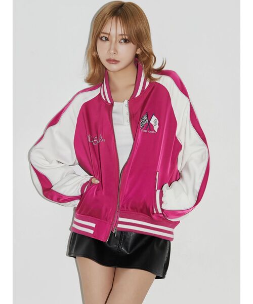 GYDA(ジェイダ)の「BACK EMBROIDERYヘンリーネック TOPS(Tシャツ/カットソー・レディース・ブラック/オフホワイト・FREE)」の9枚目の写真