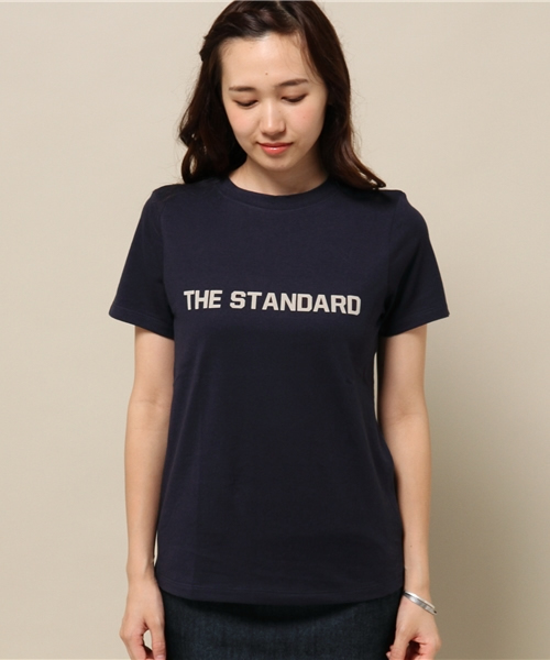 ELFORBR（エルフォーブル）の「スタンダードフロッキープリントロゴＴシャツ（Tシャツ/カットソー・レディース・ホワイト/ネイビー・MEDIUM）」の13枚目の写真