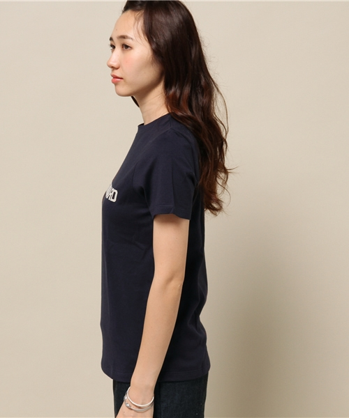 ELFORBR（エルフォーブル）の「スタンダードフロッキープリントロゴＴシャツ（Tシャツ/カットソー・レディース・ホワイト/ネイビー・MEDIUM）」の14枚目の写真