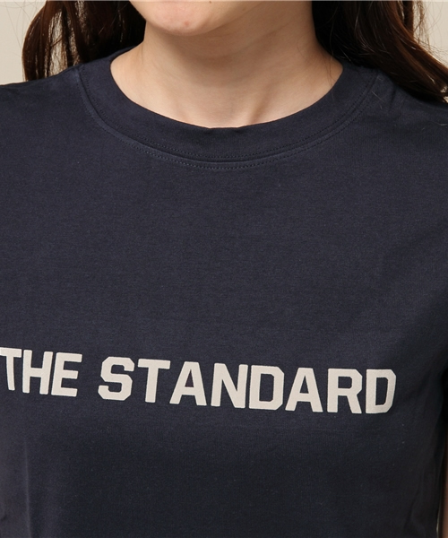 ELFORBR（エルフォーブル）の「スタンダードフロッキープリントロゴＴシャツ（Tシャツ/カットソー・レディース・ホワイト/ネイビー・MEDIUM）」の9枚目の写真