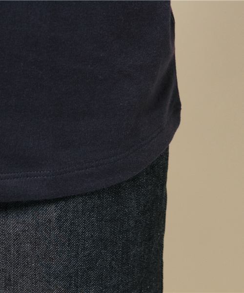 ELFORBR（エルフォーブル）の「スタンダードフロッキープリントロゴＴシャツ（Tシャツ/カットソー・レディース・ホワイト/ネイビー・MEDIUM）」の12枚目の写真