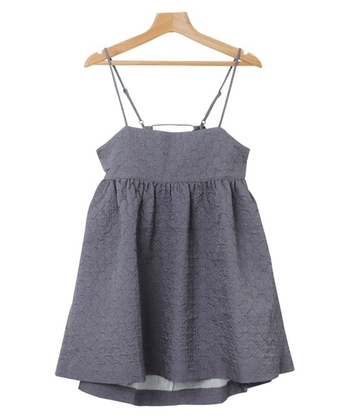 セール】ふくれジャガードペプラムキャミソール（キャミソール