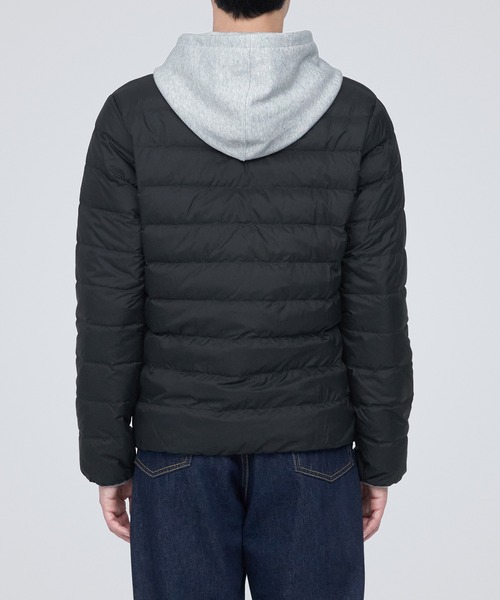 無印良品（ムジルシリョウヒン）の「軽量ダウンノーカラージャケット（帯電防止裏地）（ダウンジャケット/コート・メンズ・ブラウン系1/ダークグレー/ボルドー/ブラック・XXL/M/XL/L/XS/S）」の7枚目の写真