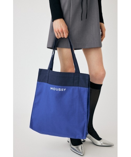 MOUSSY（マウジー）の「MOUSSY EVERYDAY トートバッグ（トートバッグ・レディース・ブラック/ブルー/イエロー/パープル/オレンジ/ホワイト/グリーン/レッド/ピンク・FREE）」の20枚目の写真