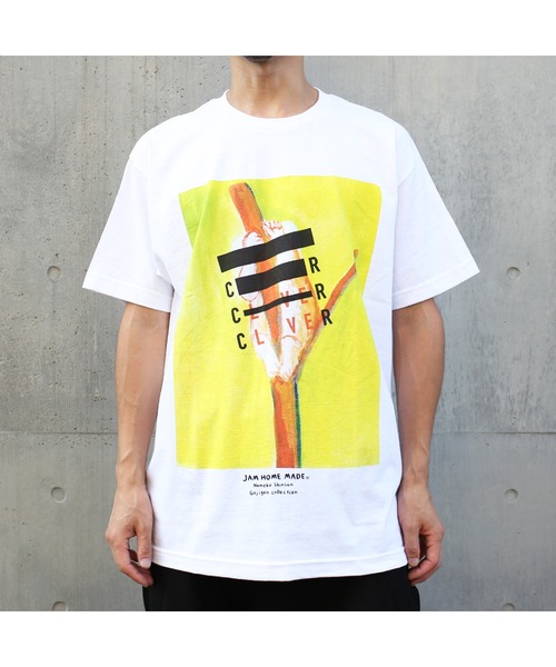 JAM HOME MADE(ジャムホームメイド)の「Nameko Shinsan 五次元 Tシャツ 木登りコアラ(Tシャツ/カットソー・メンズ・ホワイト・M/XXL/L/XL/S)」の2枚目の写真